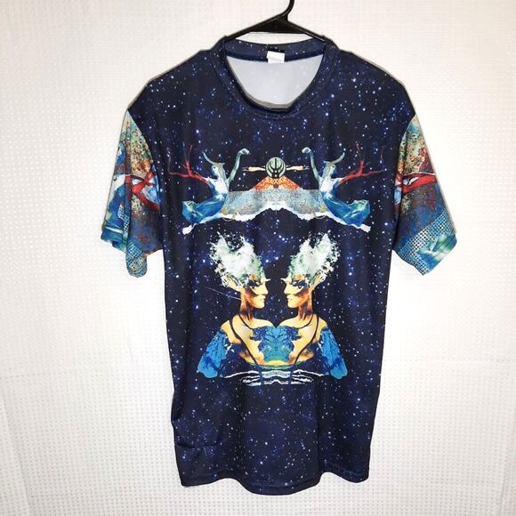 Bassnectar Diverse Systems Shirt M EDM Rave Dance Multicolor USA Festival Tee - Picture 1 of 5